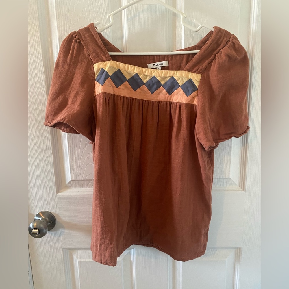 Madewell Rust Colored Top